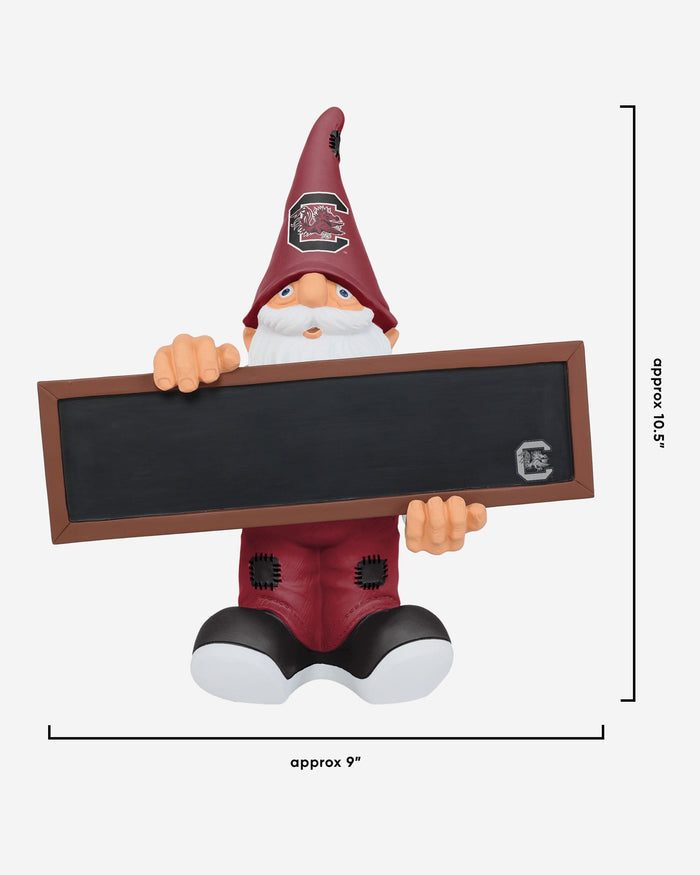 South Carolina Gamecocks Chalkboard Sign Gnome FOCO - FOCO.com