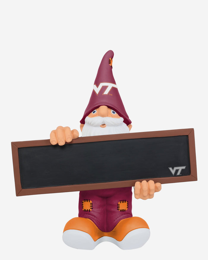 Virginia Tech Hokies Chalkboard Sign Gnome FOCO - FOCO.com