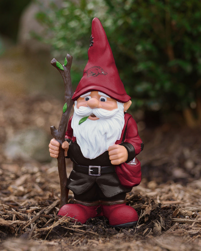 Arkansas Razorbacks Holding Stick Gnome FOCO - FOCO.com