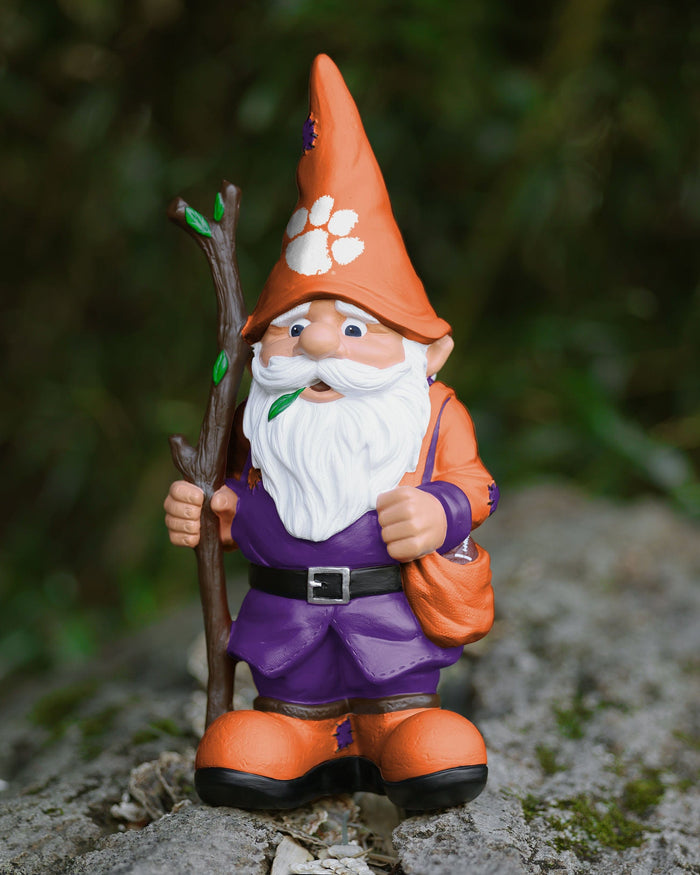 Clemson Tigers Holding Stick Gnome FOCO - FOCO.com