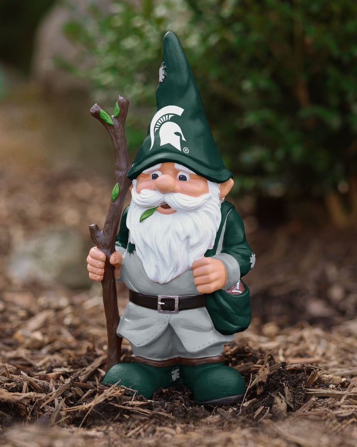 Michigan State Spartans Holding Stick Gnome FOCO - FOCO.com