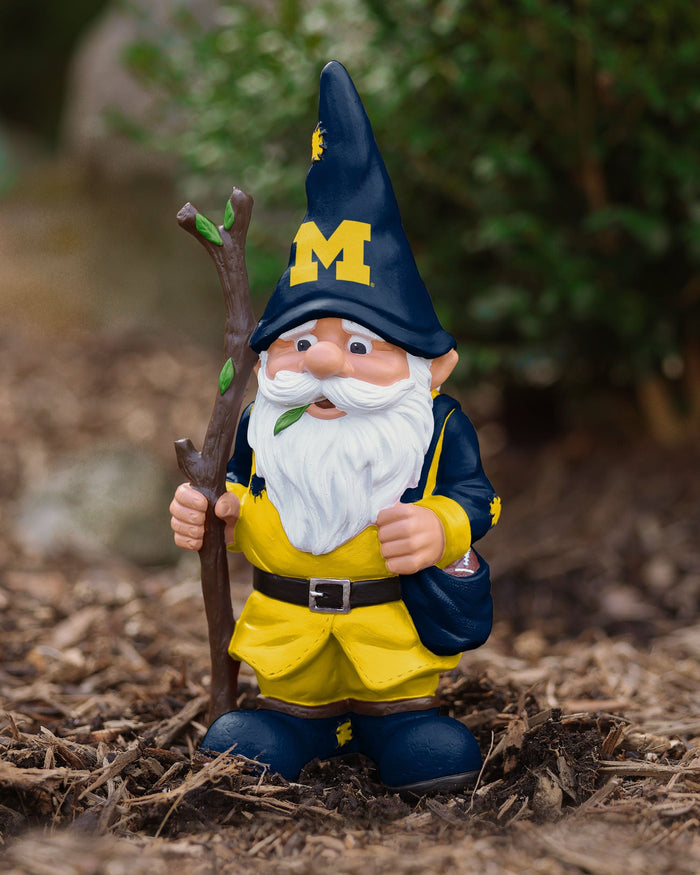 Michigan Wolverines Holding Stick Gnome FOCO - FOCO.com