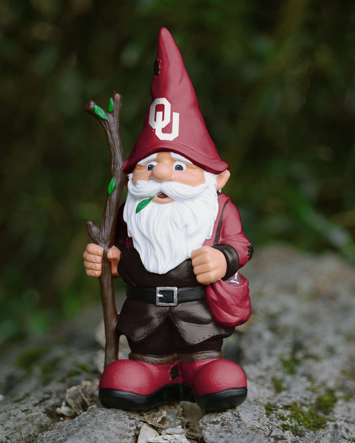 Oklahoma Sooners Holding Stick Gnome FOCO - FOCO.com