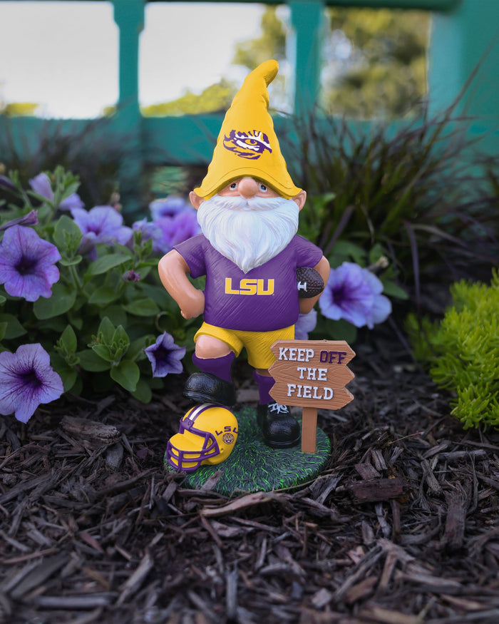 LSU Tigers Keep Off The Field Gnome FOCO - FOCO.com