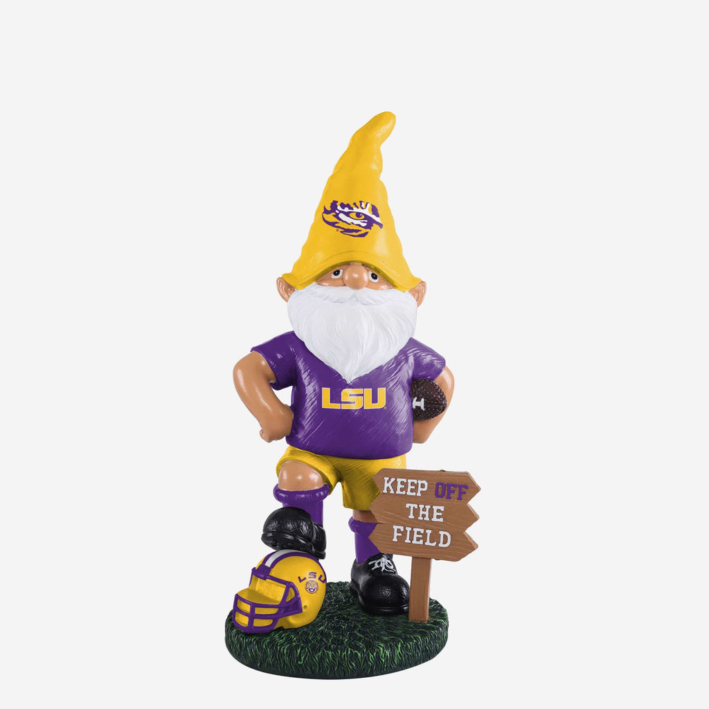 LSU Tigers Keep Off The Field Gnome FOCO - FOCO.com