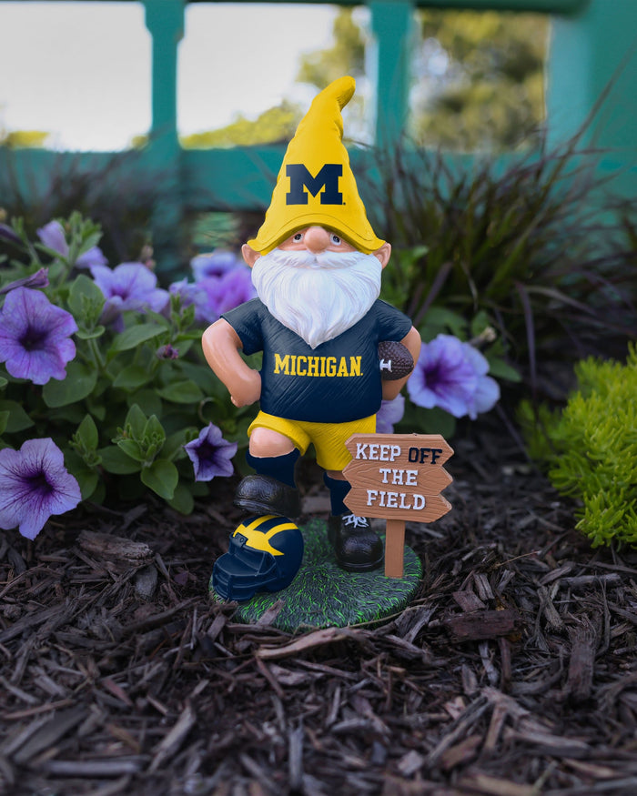 Michigan Wolverines Keep Off The Field Gnome FOCO - FOCO.com