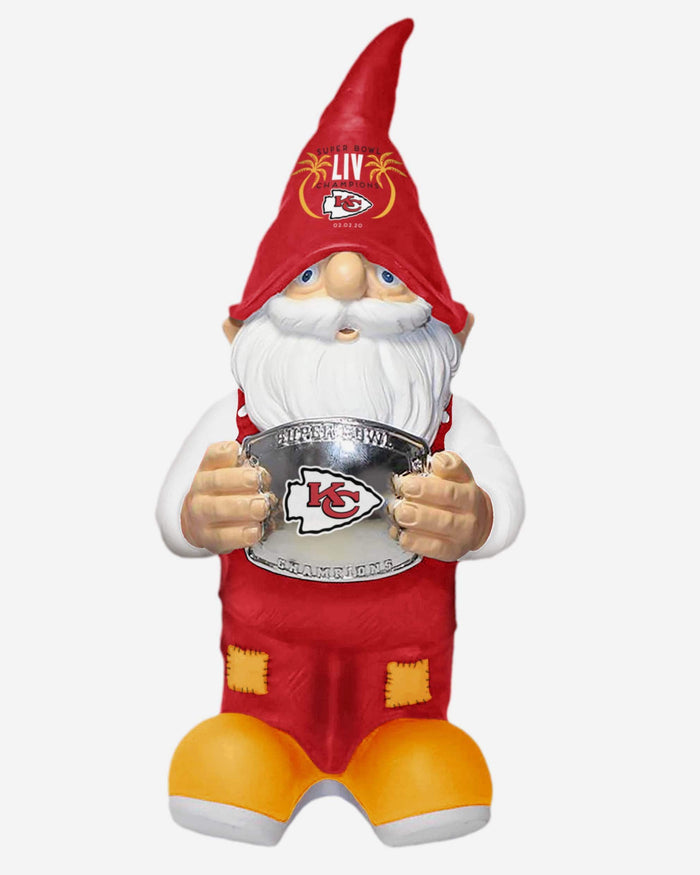 Kansas City Chiefs Super Bowl LIV Champions Garden Gnome FOCO - FOCO.com