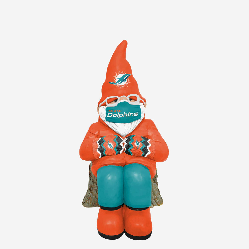 Miami Dolphins Bundled Up Gnome FOCO - FOCO.com