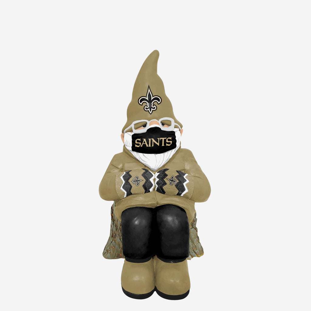 New Orleans Saints Bundled Up Gnome FOCO - FOCO.com