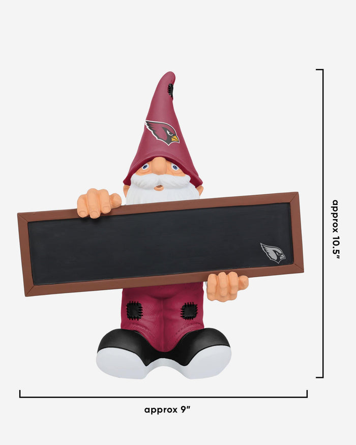 Arizona Cardinals Chalkboard Sign Gnome FOCO - FOCO.com