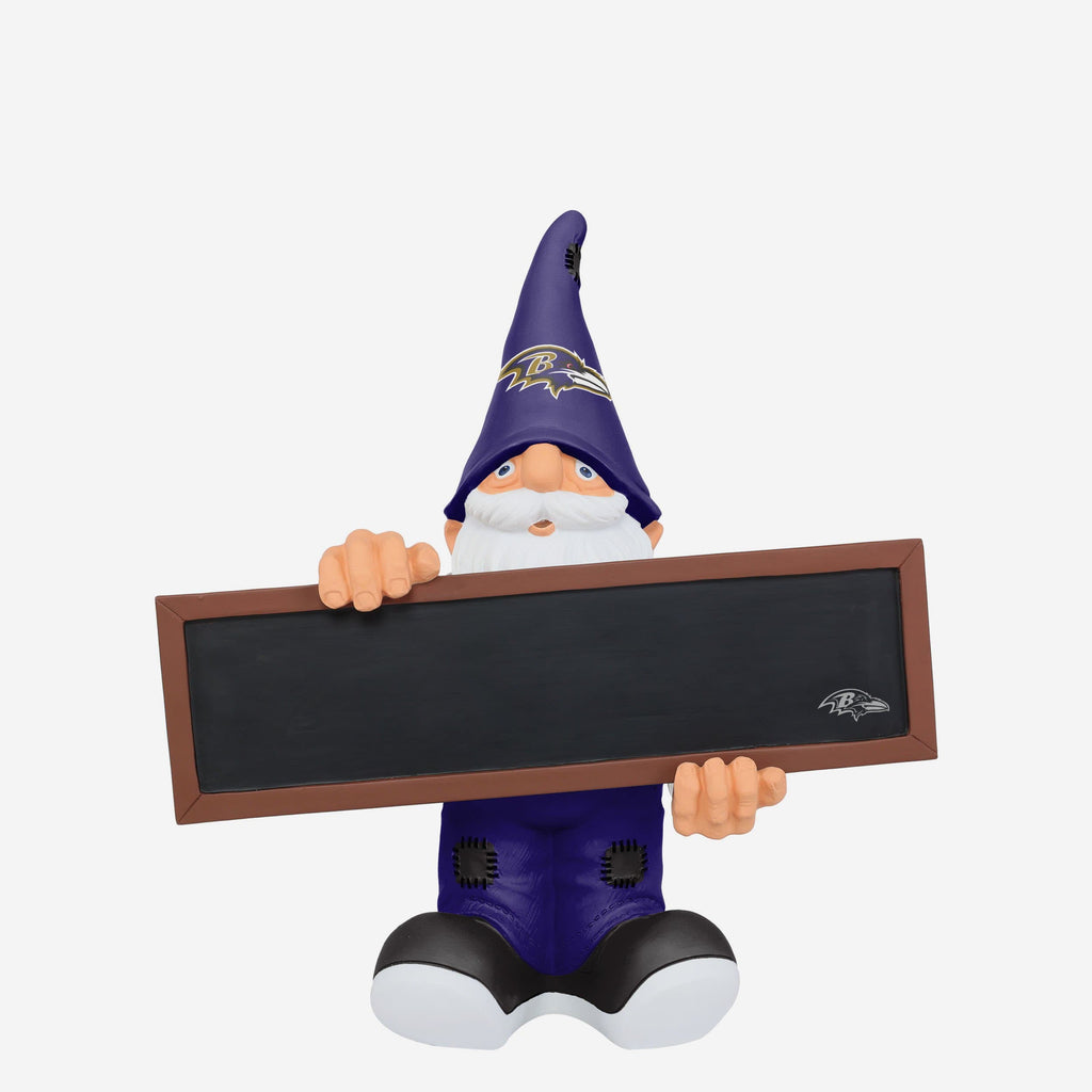 Baltimore Ravens Chalkboard Sign Gnome FOCO - FOCO.com