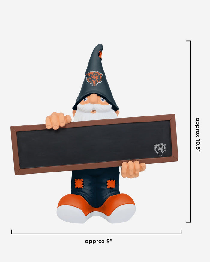 Chicago Bears Chalkboard Sign Gnome FOCO - FOCO.com