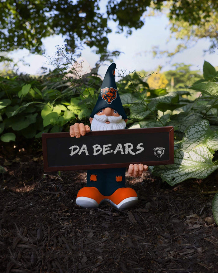 Chicago Bears Chalkboard Sign Gnome FOCO - FOCO.com