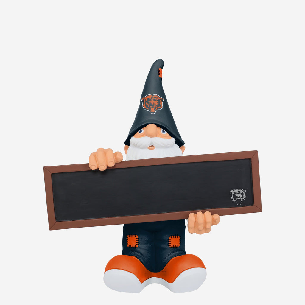 Chicago Bears Chalkboard Sign Gnome FOCO - FOCO.com