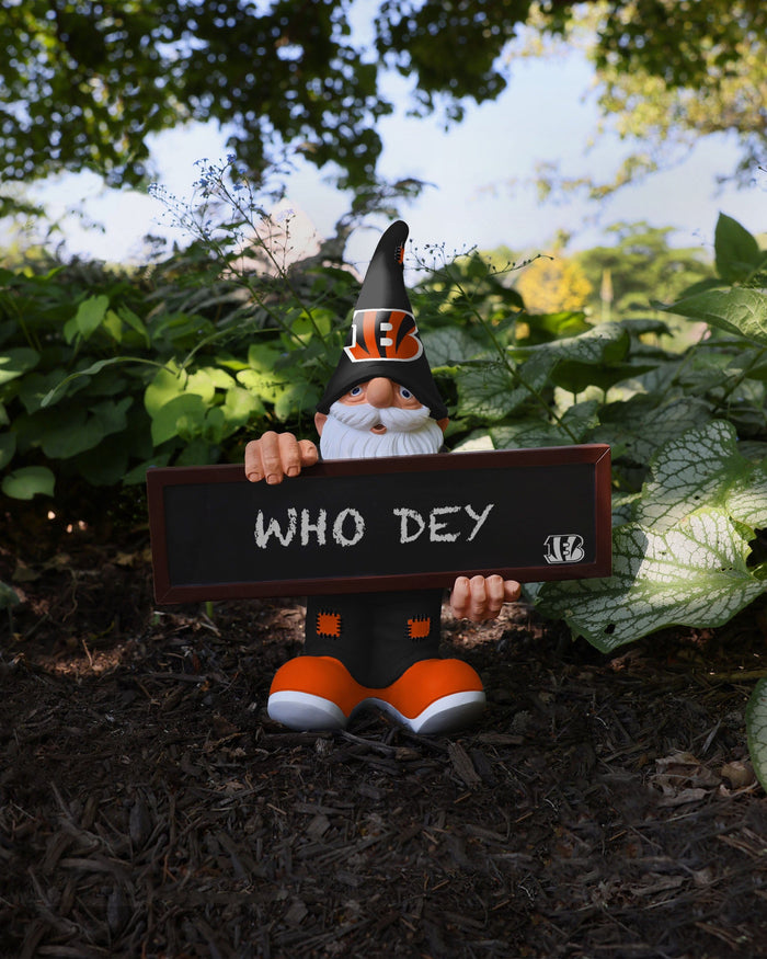 Cincinnati Bengals Chalkboard Sign Gnome FOCO - FOCO.com