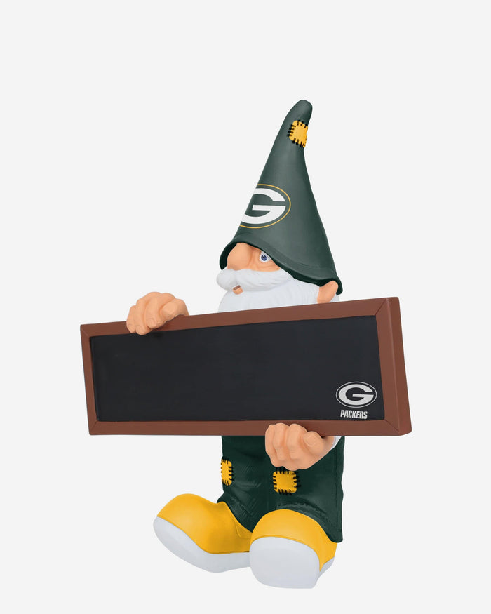 Green Bay Packers Chalkboard Sign Gnome FOCO - FOCO.com