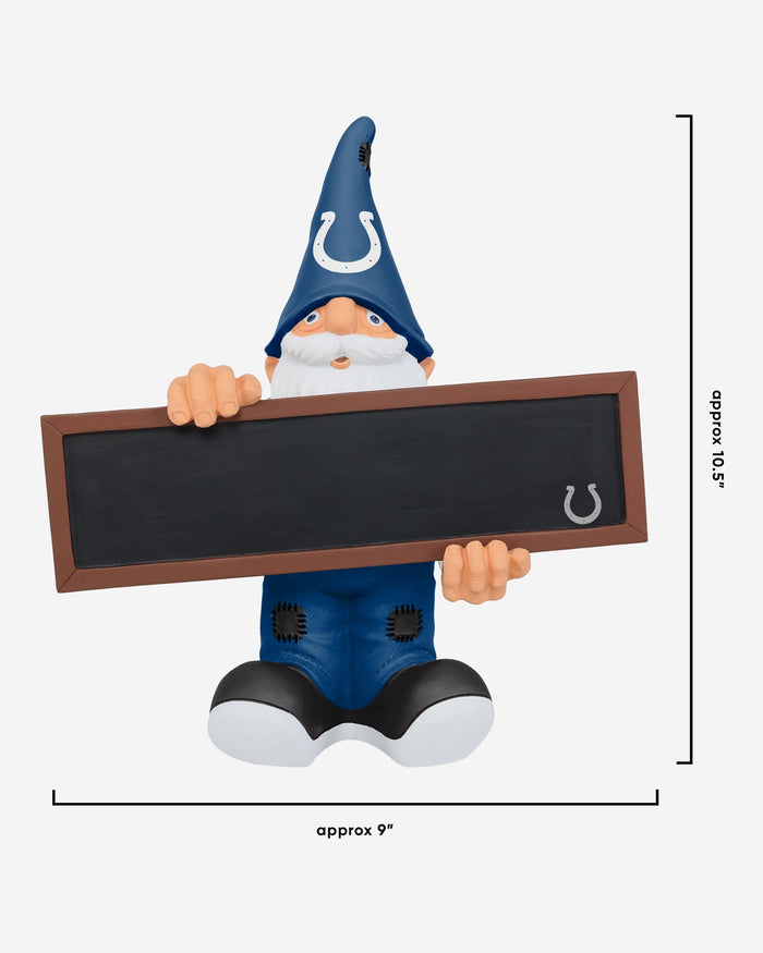 Indianapolis Colts Chalkboard Sign Gnome FOCO - FOCO.com