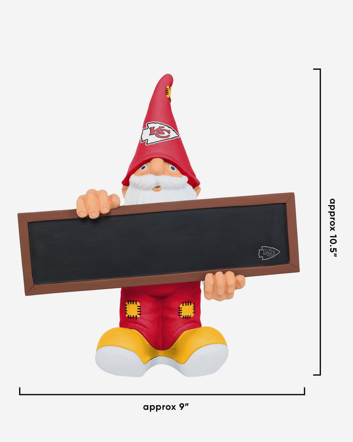 Kansas City Chiefs Chalkboard Sign Gnome FOCO - FOCO.com