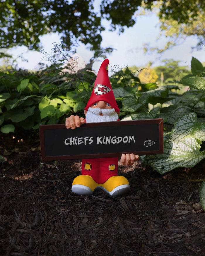 Kansas City Chiefs Chalkboard Sign Gnome FOCO - FOCO.com