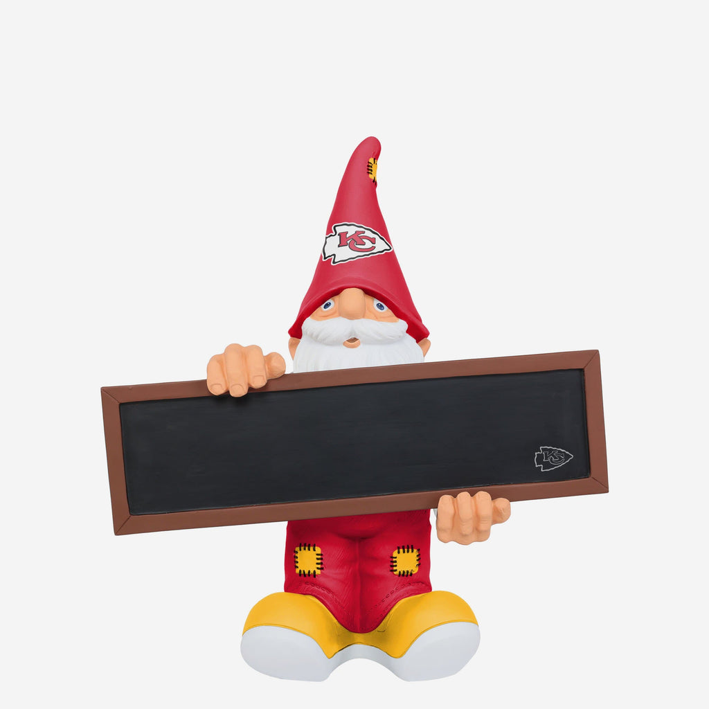 Kansas City Chiefs Chalkboard Sign Gnome FOCO - FOCO.com