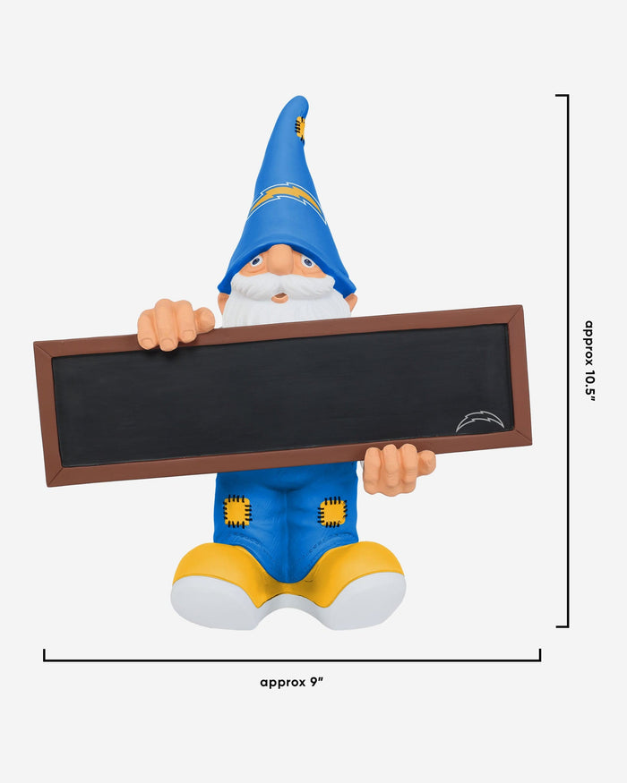 Los Angeles Chargers Chalkboard Sign Gnome FOCO - FOCO.com