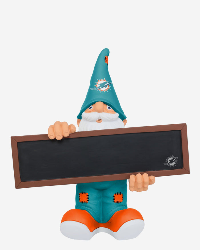 Miami Dolphins Chalkboard Sign Gnome FOCO - FOCO.com