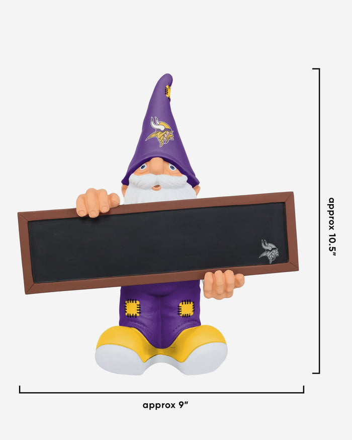 Minnesota Vikings Chalkboard Sign Gnome FOCO - FOCO.com