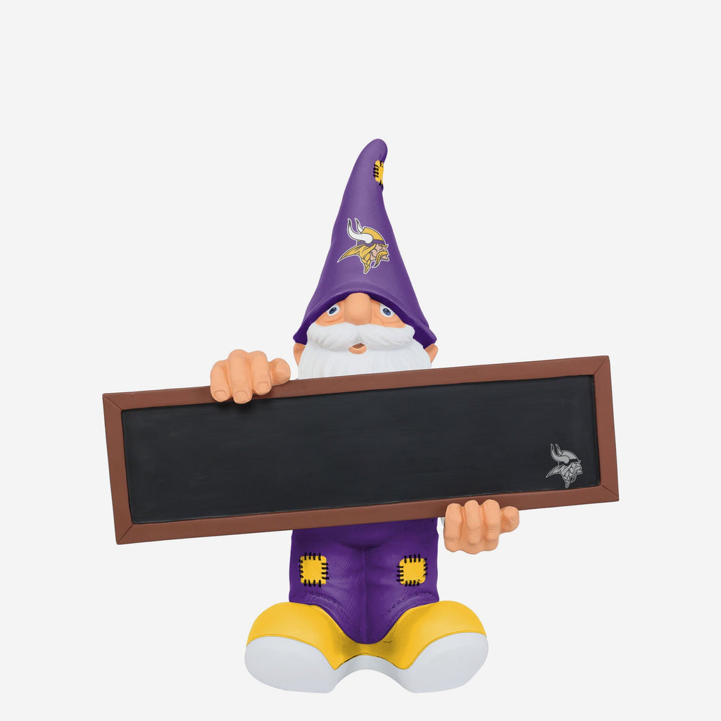 Minnesota Vikings Chalkboard Sign Gnome FOCO - FOCO.com