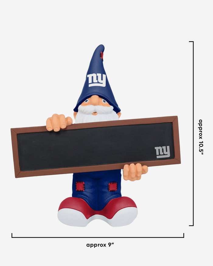 New York Giants Chalkboard Sign Gnome FOCO - FOCO.com