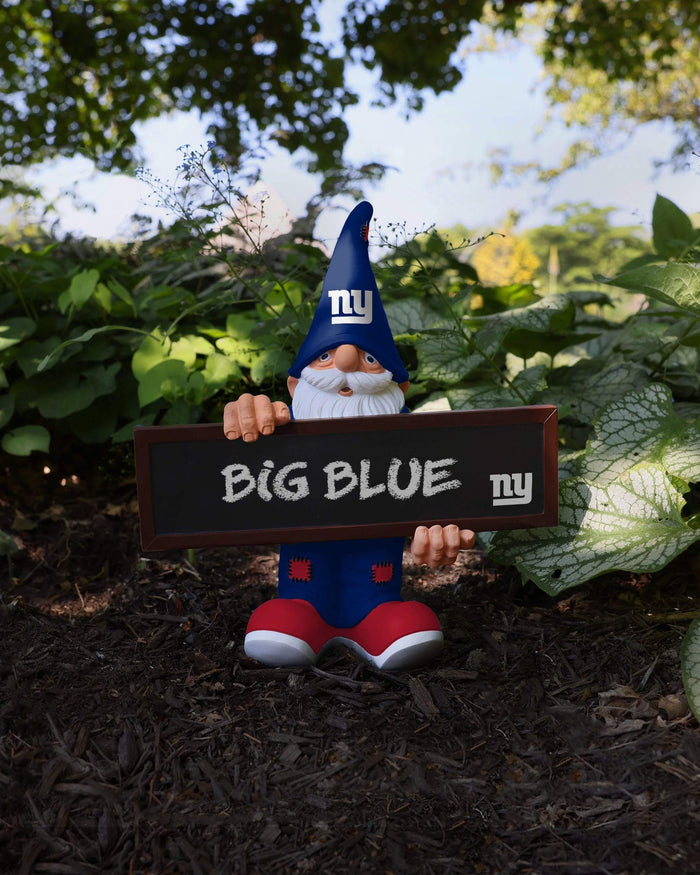 New York Giants Chalkboard Sign Gnome FOCO - FOCO.com