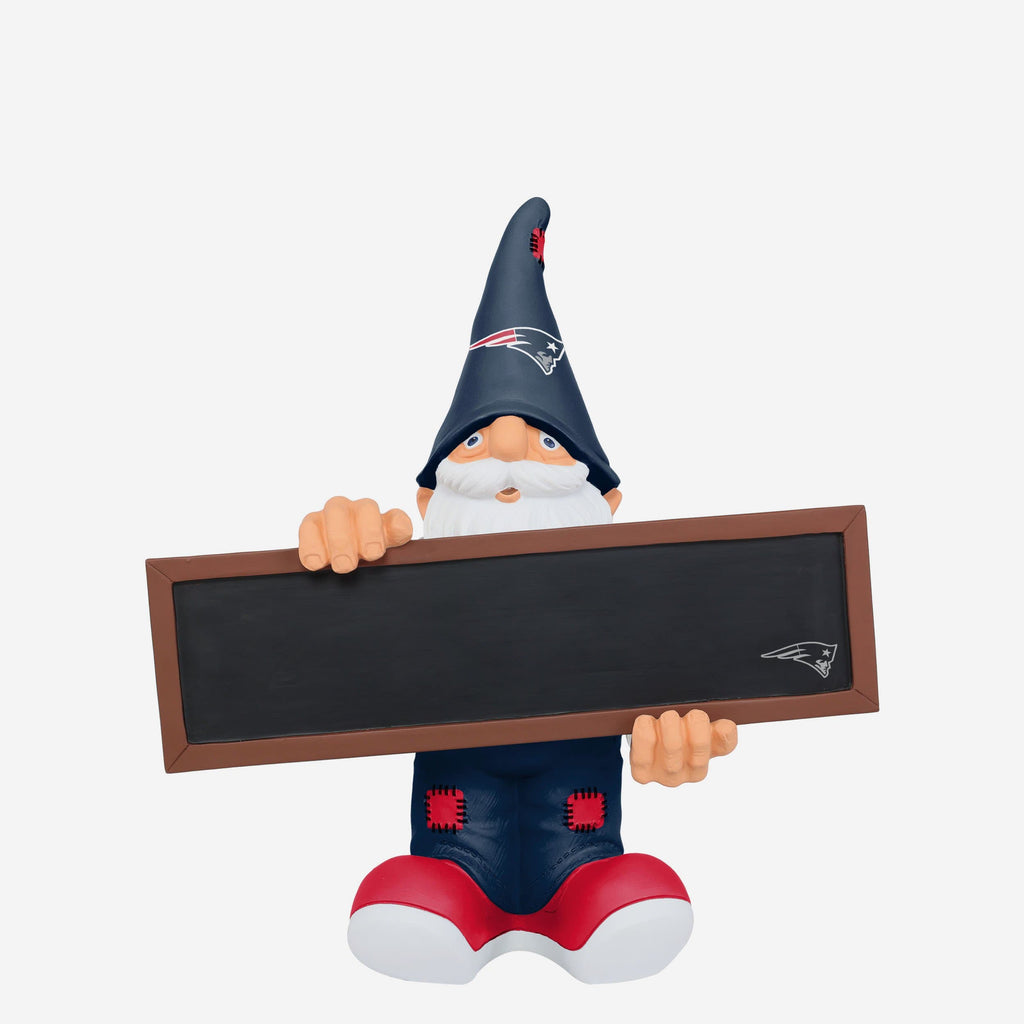 New England Patriots Chalkboard Sign Gnome FOCO - FOCO.com