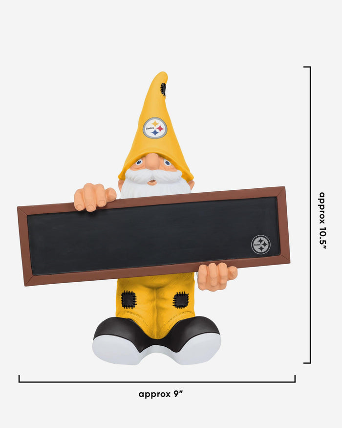 Pittsburgh Steelers Chalkboard Sign Gnome FOCO - FOCO.com