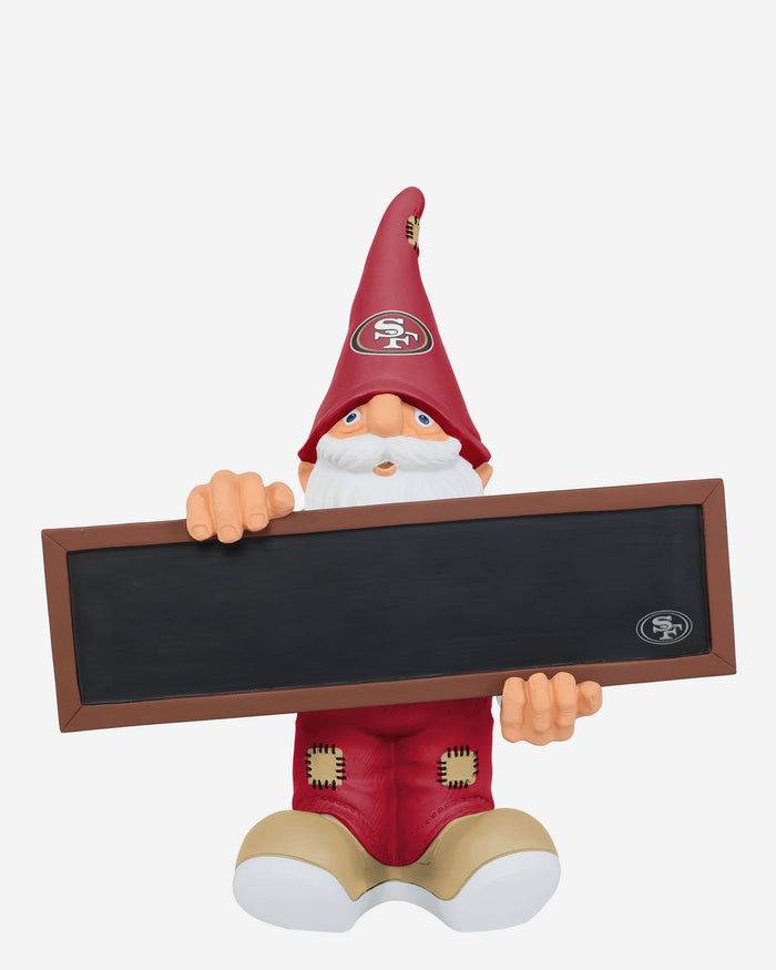 San Francisco 49ers Chalkboard Sign Gnome FOCO - FOCO.com