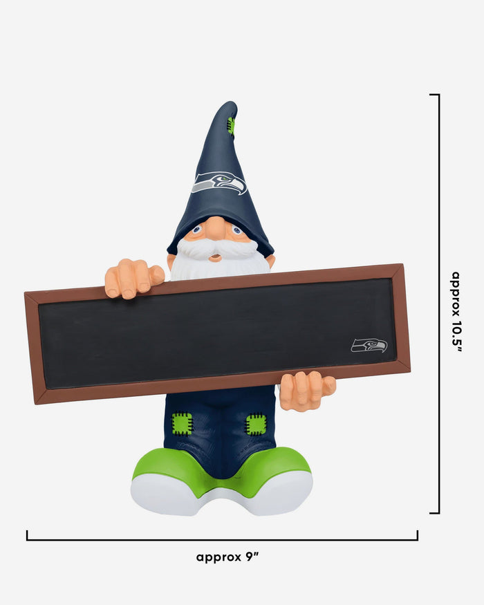 Seattle Seahawks Chalkboard Sign Gnome FOCO - FOCO.com