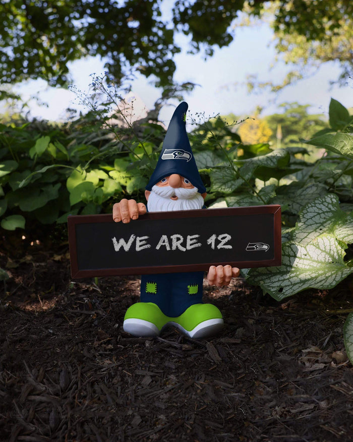 Seattle Seahawks Chalkboard Sign Gnome FOCO - FOCO.com