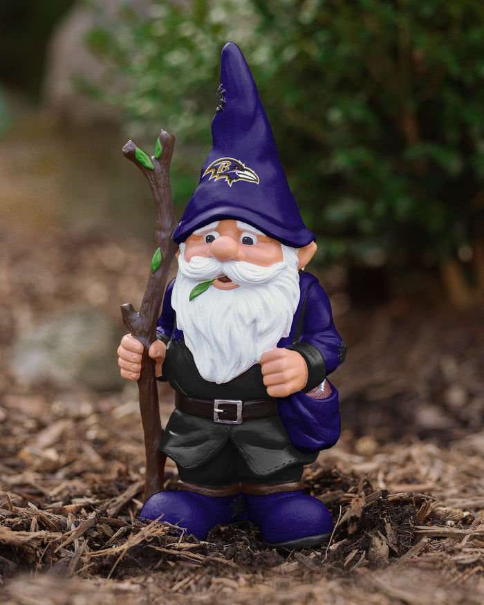 Baltimore Ravens Holding Stick Gnome FOCO - FOCO.com