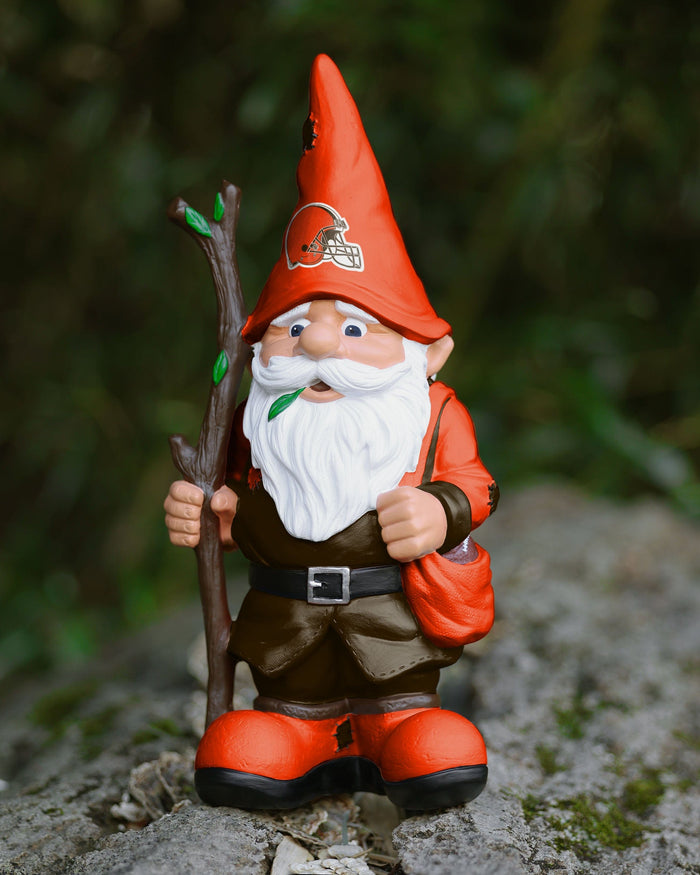 Cleveland Browns Holding Stick Gnome FOCO - FOCO.com