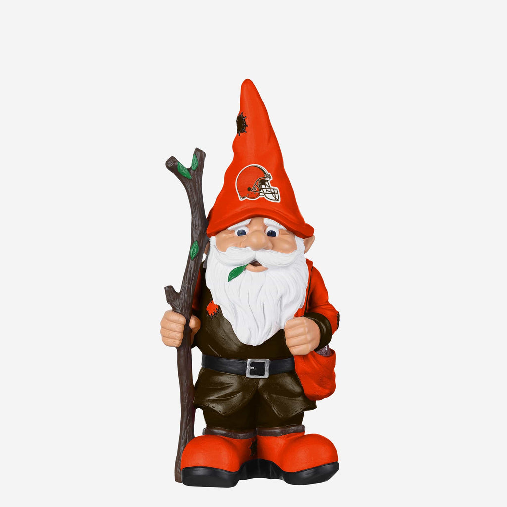 Cleveland Browns Holding Stick Gnome FOCO - FOCO.com