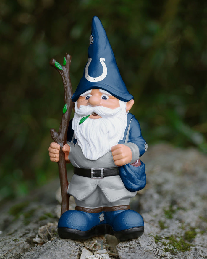 Indianapolis Colts Holding Stick Gnome FOCO - FOCO.com