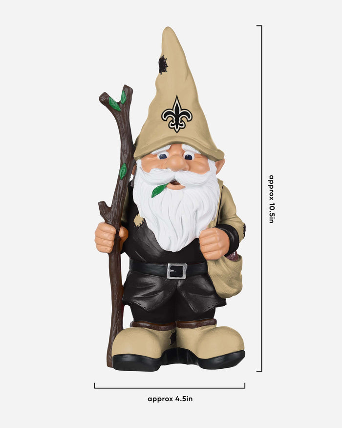 New Orleans Saints Holding Stick Gnome FOCO - FOCO.com