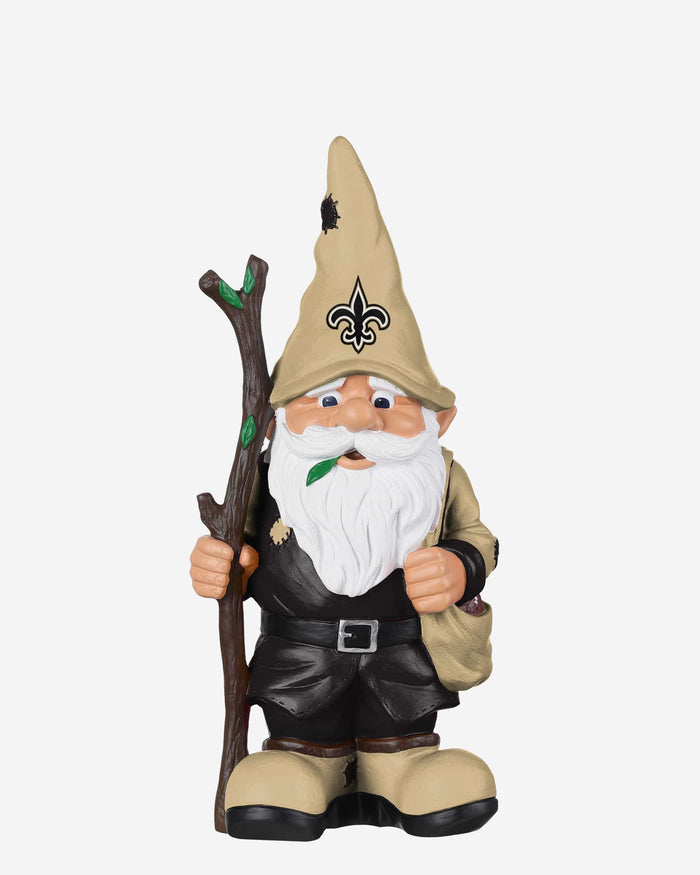 New Orleans Saints Holding Stick Gnome FOCO - FOCO.com