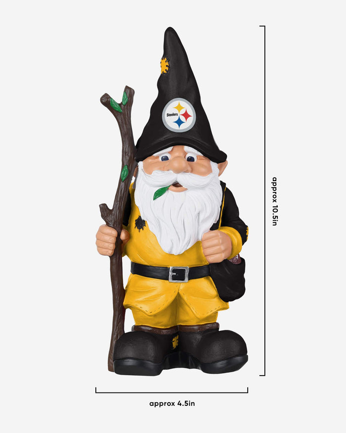 Pittsburgh Steelers Holding Stick Gnome FOCO - FOCO.com