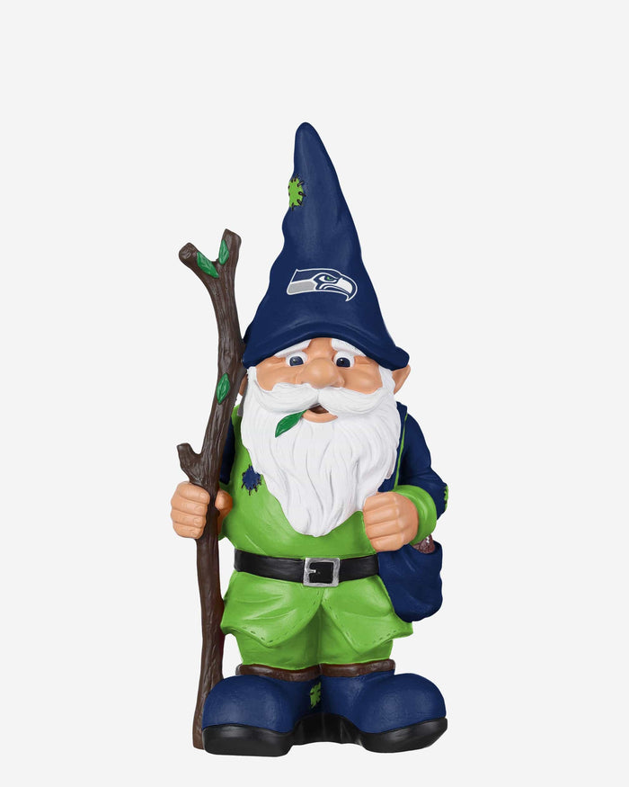 Seattle Seahawks Holding Stick Gnome FOCO - FOCO.com