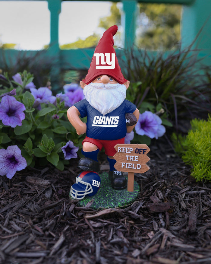 New York Giants Keep Off The Field Gnome FOCO - FOCO.com