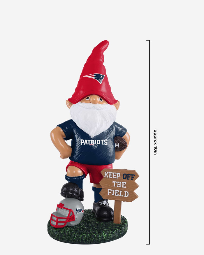 New England Patriots Keep Off The Field Gnome FOCO - FOCO.com