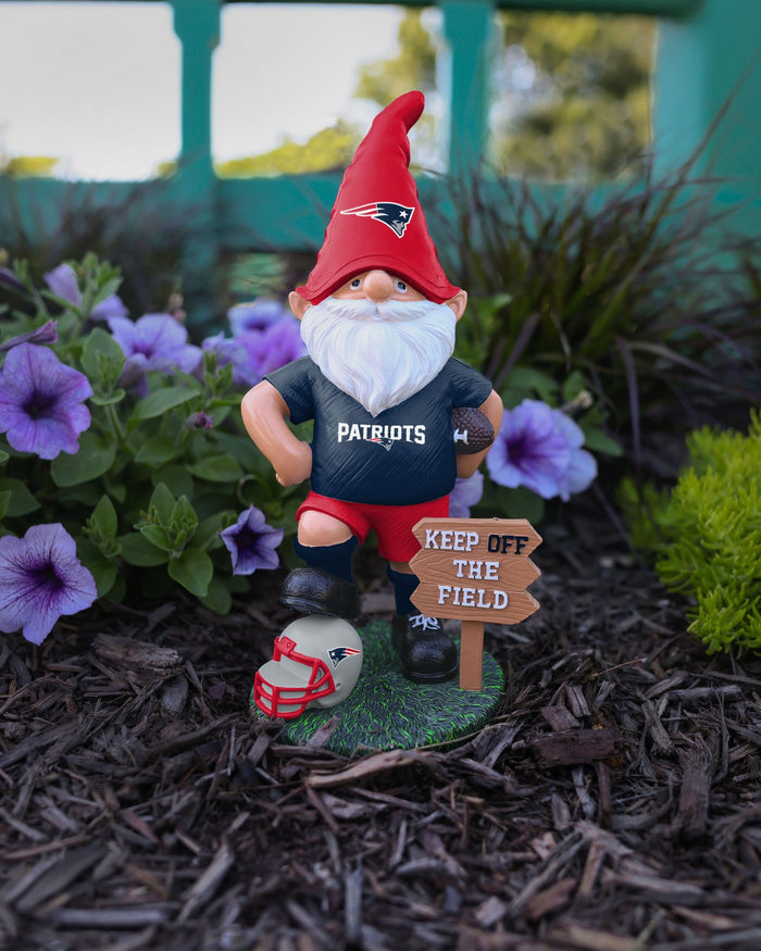 New England Patriots Keep Off The Field Gnome FOCO - FOCO.com