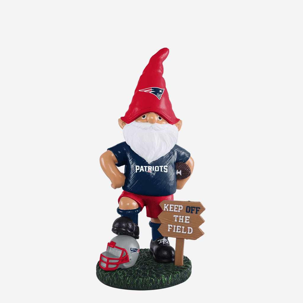 New England Patriots Keep Off The Field Gnome FOCO - FOCO.com