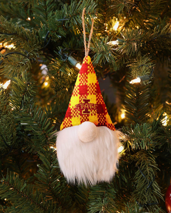 Iowa State Cyclones Plaid Hat Plush Gnome Ornament FOCO - FOCO.com