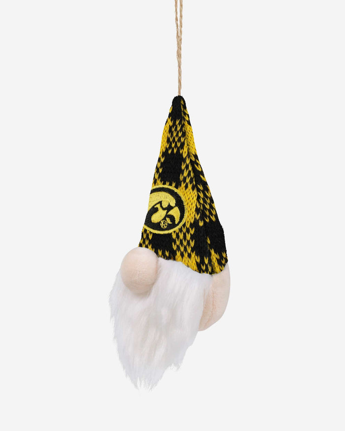 Iowa Hawkeyes Plaid Hat Plush Gnome Ornament FOCO - FOCO.com