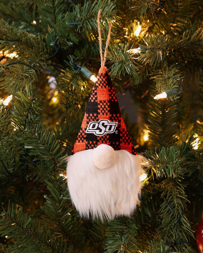 Oklahoma State Cowboys Plaid Hat Plush Gnome Ornament FOCO - FOCO.com